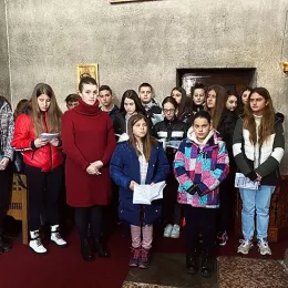 Литургија у манастиру Ђурђеви Ступови уз појање новооснованог хора „Младенци“