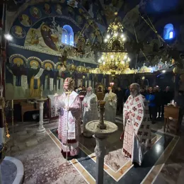 Владика Методије на празник Сретења Господњег служио Литургију у манастиру Заграђе