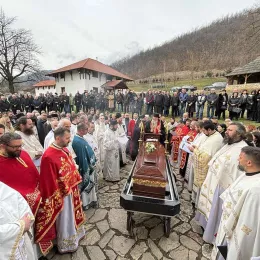 На православном гробљу у Беранама сахрањен протојереј-ставрофор Драган Ристић