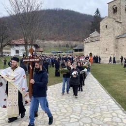 На православном гробљу у Беранама сахрањен протојереј-ставрофор Драган Ристић