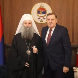 Патријарх Порфирије на састанку са председником Додиком: Циљ пресуде Суда БиХ јесте да делeгитимизује постојање Републике Српске