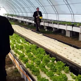 Освештан аквапонијски пластеник на Мркошници