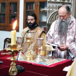 Литургија у Саборном храму у Никшићу