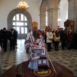 Литургија у Саборном храму у Никшићу