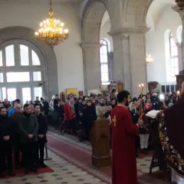 Литургијско сабрање и помен Владици хаџи Сави Косановићу