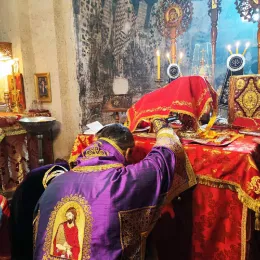 Литургија пређеосвећених дарова у манастиру Ђурђеви Ступови