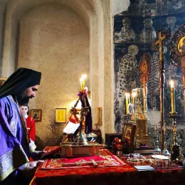 Литургија пређеосвећених дарова у манастиру Ђурђеви Ступови