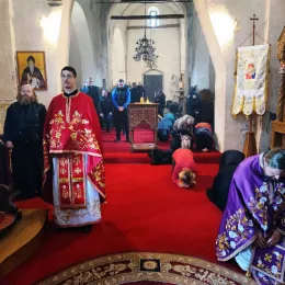 Литургија пређеосвећених дарова у манастиру Ђурђеви Ступови