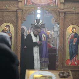 Епископ Методије у Саборном храму у Мојковцу