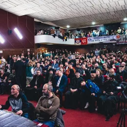 Владика Иларион на добротворној вечери, у Беранама