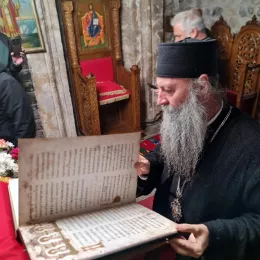 Патријарх Порфирије посјетио Саборни храм у Бијелом Пољу