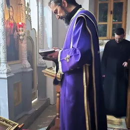 Литургија пређеосвећених дарова у храму у Кочанима