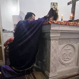 Литургија пређеосвећених дарова у храму у Кочанима