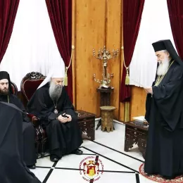 Патријарх Порфирије у посети Јерусалимској Патријаршији