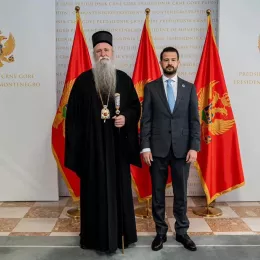 Предсједник Милатовић и Митрополит Јоаникије