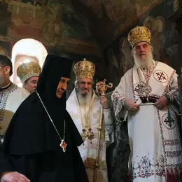Саборна архијерејска Литургија у Пећкој Патријаршији