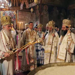 Саборна архијерејска Литургија у Пећкој Патријаршији