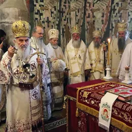 Саборна архијерејска Литургија у Пећкој Патријаршији