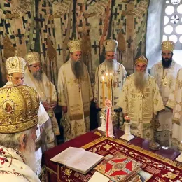 Саборна архијерејска Литургија у Пећкој Патријаршији