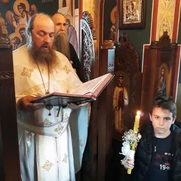 Васкршње вечерње у селу Лужац