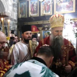 Епископ Јоаникије на празник Цвијети служио у Саборној цркви Светих Петра и Павла у Бијелом Пољу