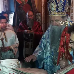 Литургијско сабрање у храму Светог Јована Крститеља у Стрешевини