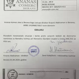 Народна кухиња у Беранама добила помоћ