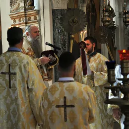 Цвијети молитвено прослављене у Саборном храму у Никшићу