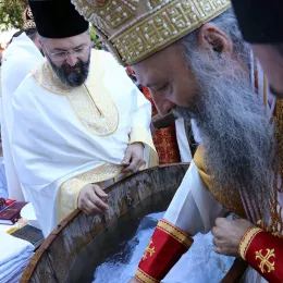 Патријарх Порфирије у Рипњу крстио више десетина младих светосаваца