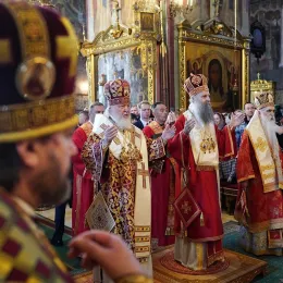 Патријарси Кирил и Порфирије служили свету Литургију у Тројице-Сергијевој лаври