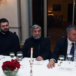 Патријарх и архијереји код престолонаследника Александра