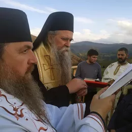 Освећење темеља цркве Светог Николаја у селу Главаце код Берана