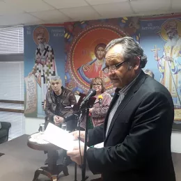 Изложба „Нове косовско-метохијске фреске“ Славка Потпаре отворена у Никшићу