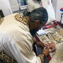 Литургија у цркви Светог Ђорђа на Требјеси