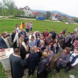 Литургија у цркви Светог Ђорђа на Требјеси