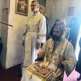 Литургија у цркви Светог Ђорђа на Требјеси