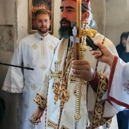 Литургија у цркви Светог Ђорђа на Требјеси