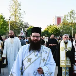 Патријарх Порфирије на Световасилијевској литији у Никшићу