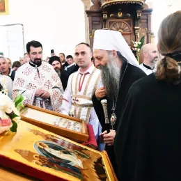 Патријарх Порфирије на Световасилијевској литији у Никшићу