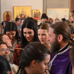 Света тајна јелеосвећења у никшићком саборном храму