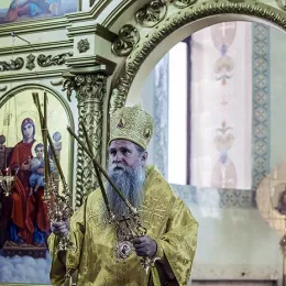 Света Архијерејска Литургија у Прокопјевску у Русији