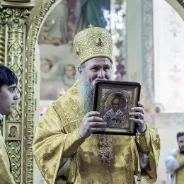 Света Архијерејска Литургија у Прокопјевску у Русији