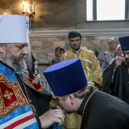 Света Архијерејска Литургија у Прокопјевску у Русији