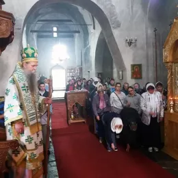 Литургија у манастиру Ђурђеви Ступови на празник Преподобног Стефана Пиперског