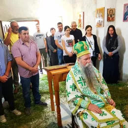 Архијерејска Литургија у храму Свете Тројице у селу Маште