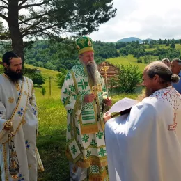 Архијерејска Литургија у храму Свете Тројице у селу Маште
