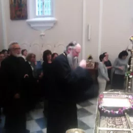 Свечана вечерња служба са петохлебницом поводом славе цркве Светог Спаса на Топлој