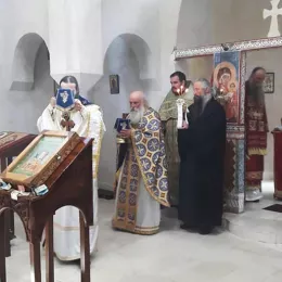 Епископ Јоаникије богослужио у манастиру Сомина