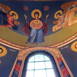 Фрескописање цркве Светог Николаја Жичког у Његњеву