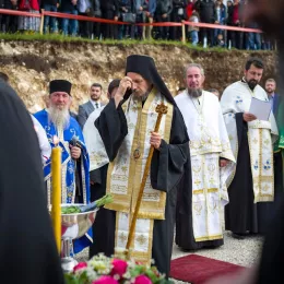 Полагања камена темељца за саборни храм Светог Саве на Жабљаку